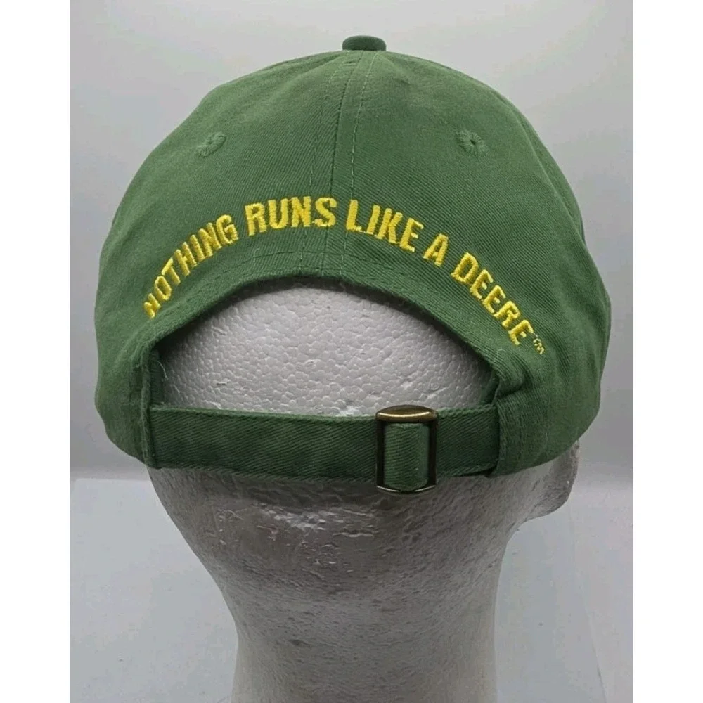Genuine John Deere Hat Cap Strapback Green Nothing Runs Like A Deer Tractor Farm